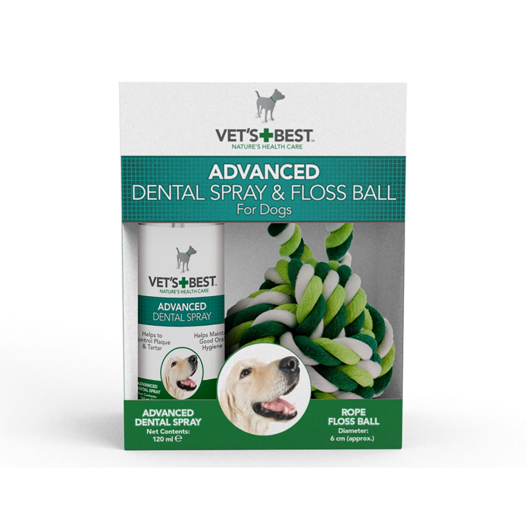 Vets Best Dental Pocket Spray &amp; Floss Ball