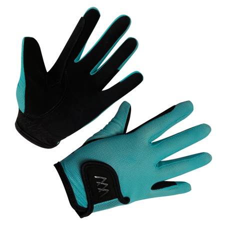 Woof Wear Young Riders Pro Riding Gloves #colour_mint-black