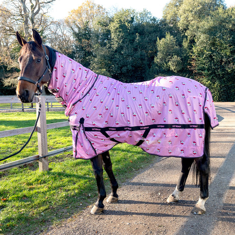 Whitaker Unicorn Fly Rug #colour_pink