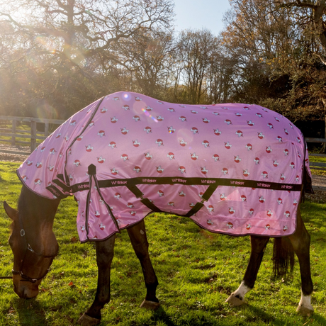 Whitaker Unicorn Fly Rug #colour_pink