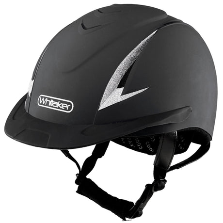 John Whitaker NRG Helmet #colour_black-silver