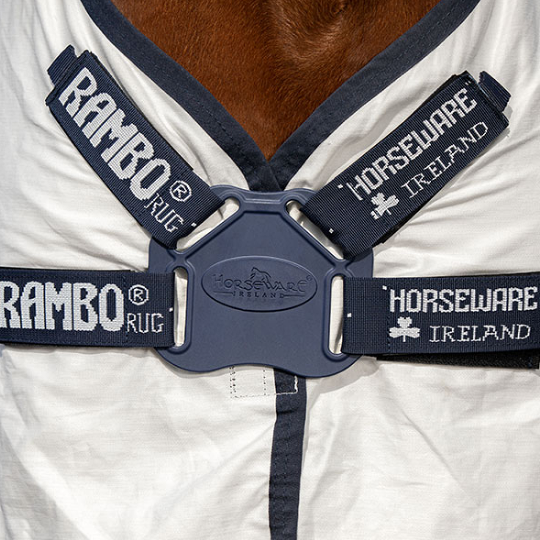 Horseware Ireland Rambo Natura Rug #colour_white-navy