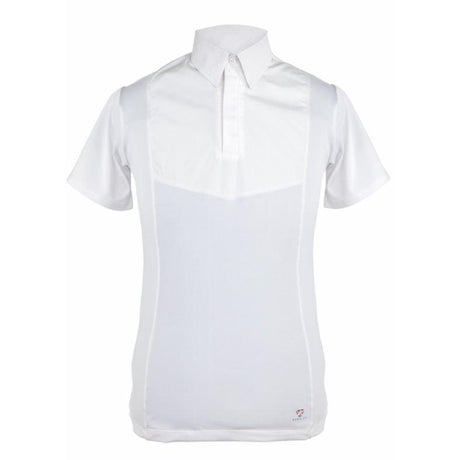 Shires Aubrion Gents Short Sleeve Tie Shirt #colour_white