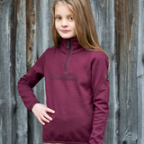 Covalliero Children's Sweater #colour_aubergine