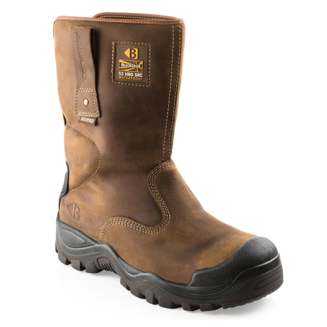 Buckbootz BSH010BR Safety Rigger Boot #colour_brown