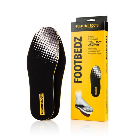 Buckbootz Footbedz Cushion Insoles #colour_black