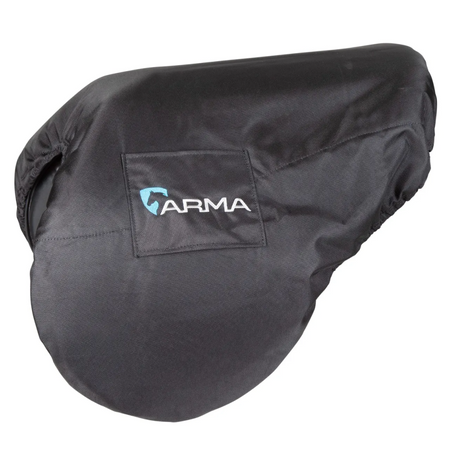 Shires ARMA Waterproof Ride-On Lined Saddlecover #colour_black