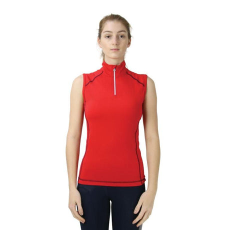 Hy Sport Active Sleeveless Top #colour_rosette-red