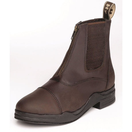 HyLAND Wax Leather Zip Boots #colour_brown