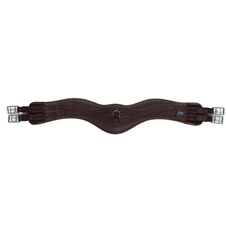 Shires Anti-Chafe Anatomic Girth With Elastic #colour_brown