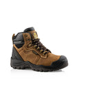 Buckbootz BSH009 Safety Lace Boot #colour_brown