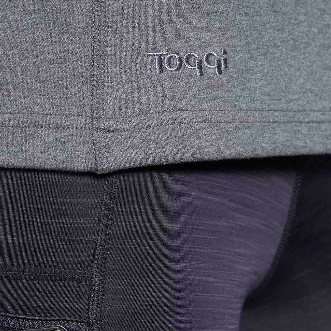 Toggi Mist Zip Neck Top #colour_charcoal