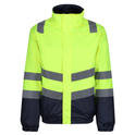 Regatta Professional Pro Hi-Vis Bomber Jacket #colour_yellow-navy