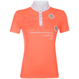 Imperial Riding Competition Shirt #colour_neon-coral