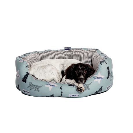 Danish Design Battersea Playful Dogs Deluxe Slumber Bed #colour_blue