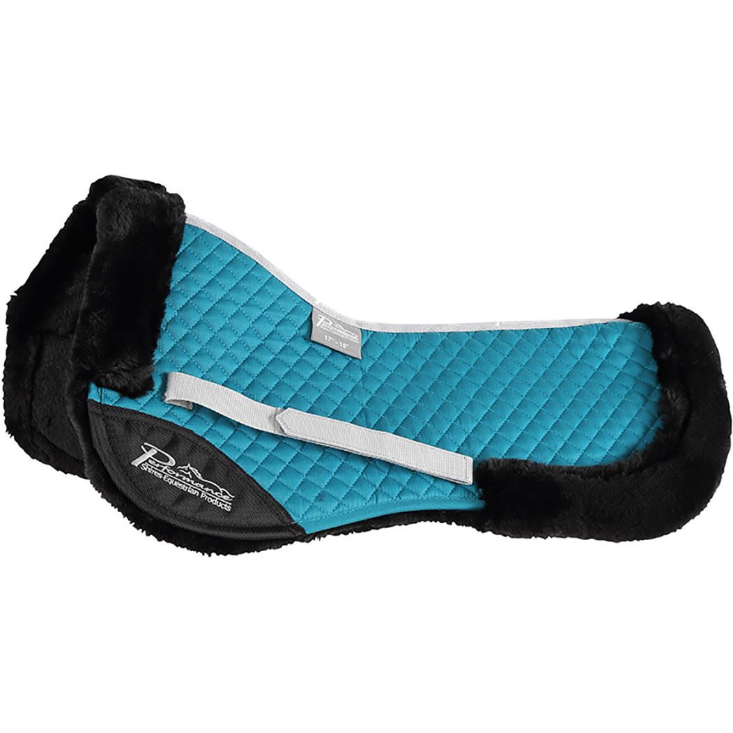 Tapis de selle Shires Performance Soft Grip contour noir