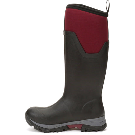 Muck Boot Women's Arctic Ice Tall Wellington Boots #colour_black #colour_black-red