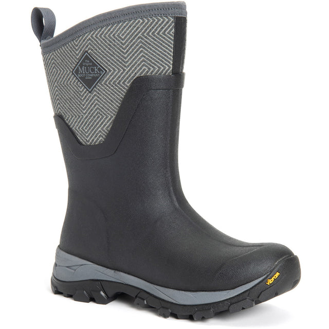 Muck Boot Arctic Ice Women's Mid Boots #colour_grey-geometric-print