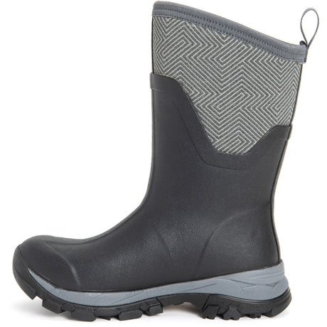 Muck Boot Arctic Ice Women's Mid Boots #colour_grey-geometric-print