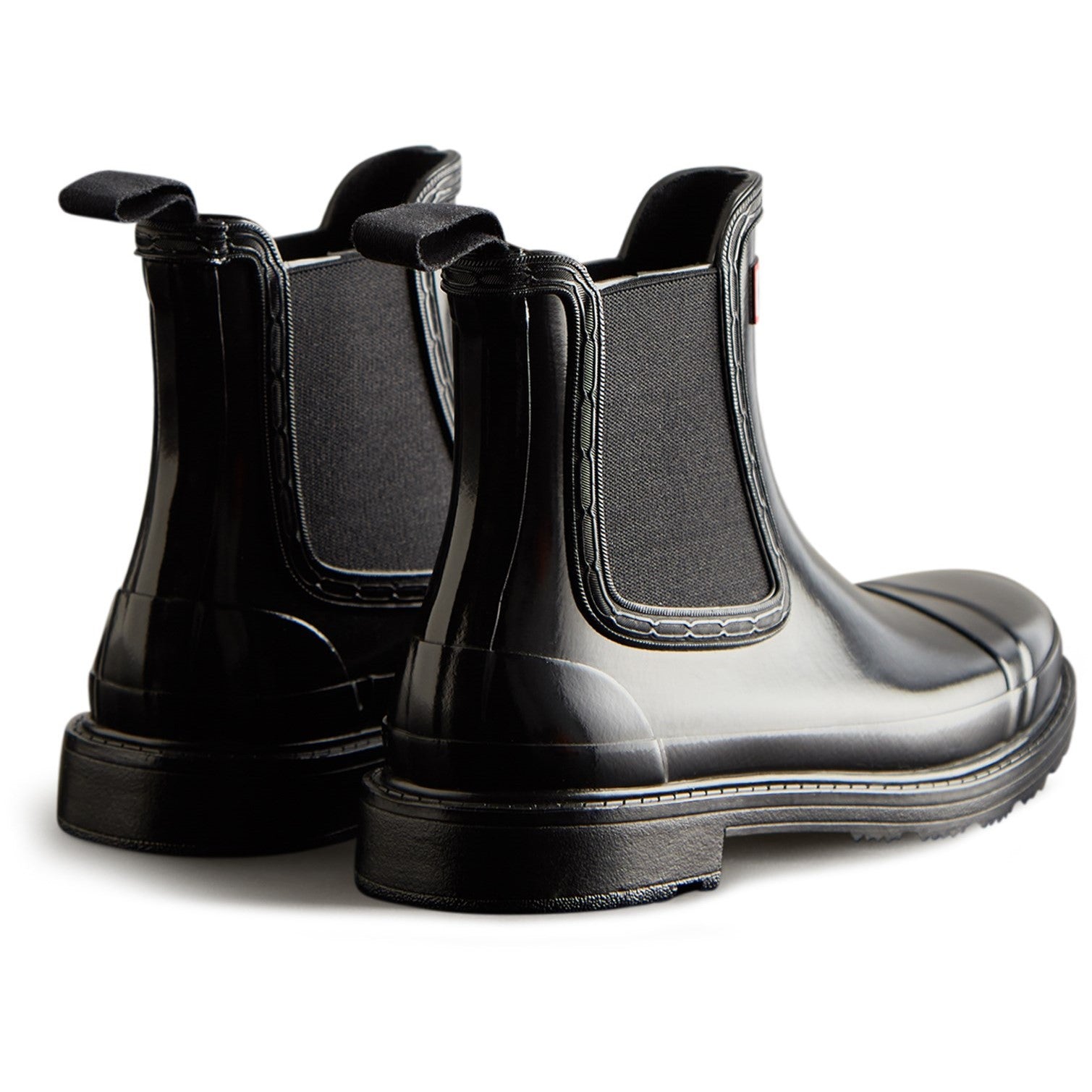 Hunter original refined black hot sale gloss chelsea wellington boots