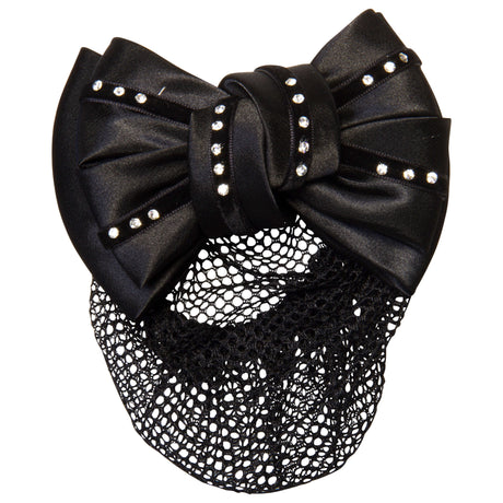 Imperial Riding Hairbow With Net #colour_black