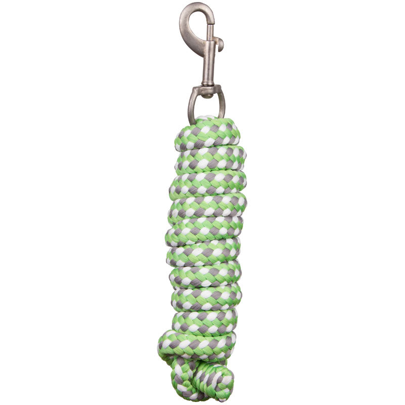 Imperial Riding Lead Rope Classic With Snap Hook #colour_neon-green-silver