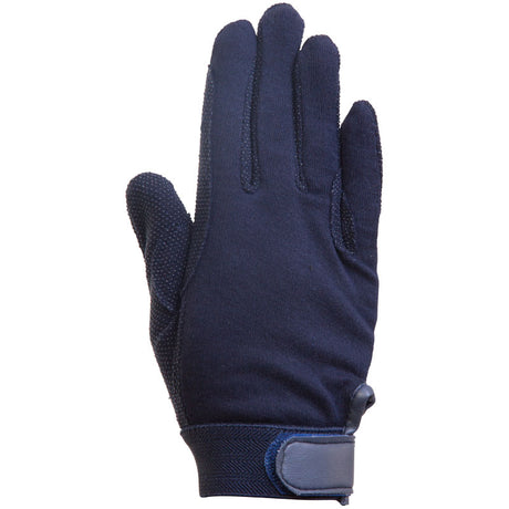 Imperial Riding Cotton Gloves With Dots #colour_navy
