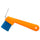 Imperial Riding Hoof Pick With Brush #colour_neon-orange