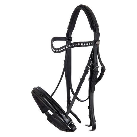 Imperial Riding Di Layla II Weymouth Bridle #colour_black-crystal
