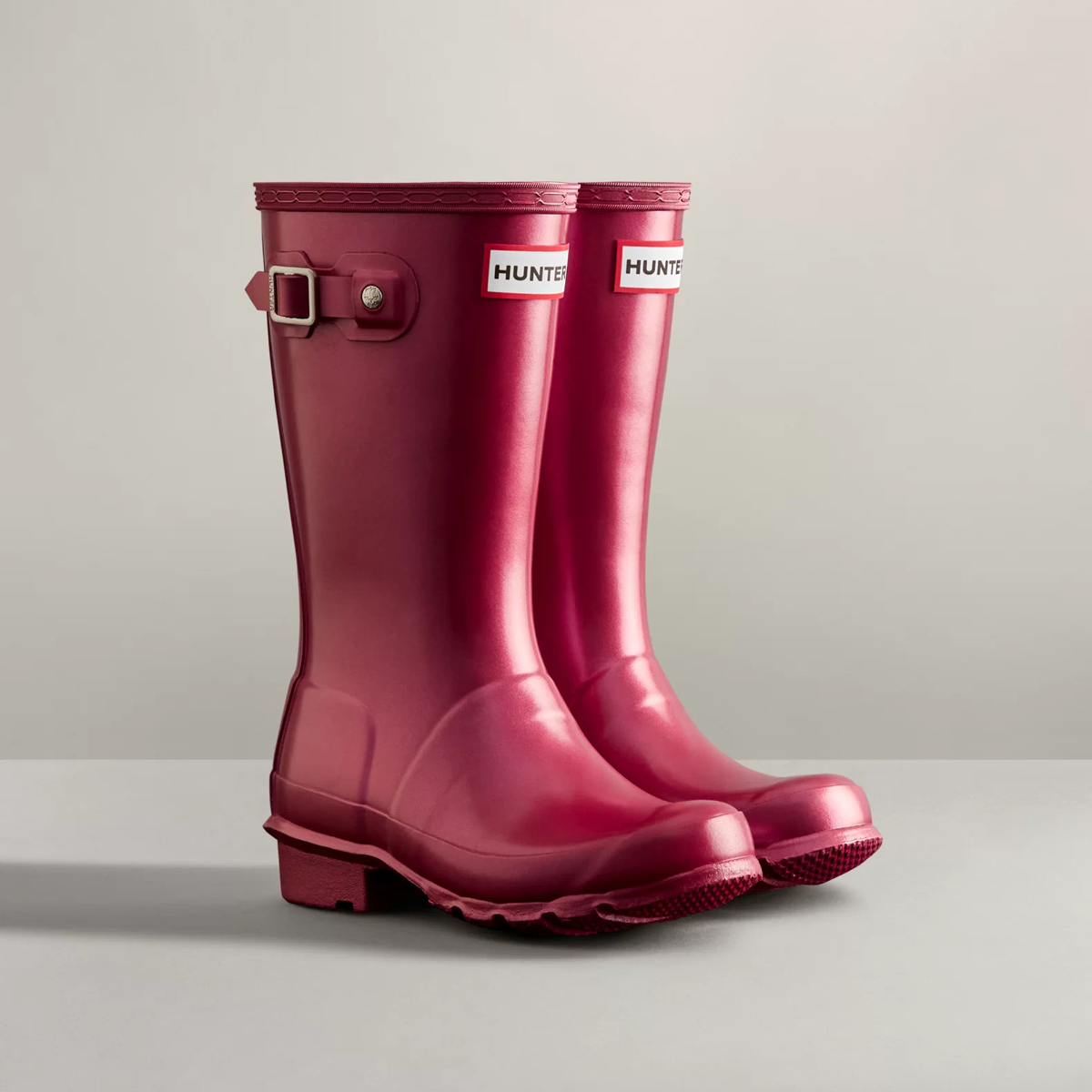 Hunter pink iridescent boots discount