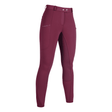 HKM Monaco Silicone Full Seat Winter Riding Breeches #colour_wine-red