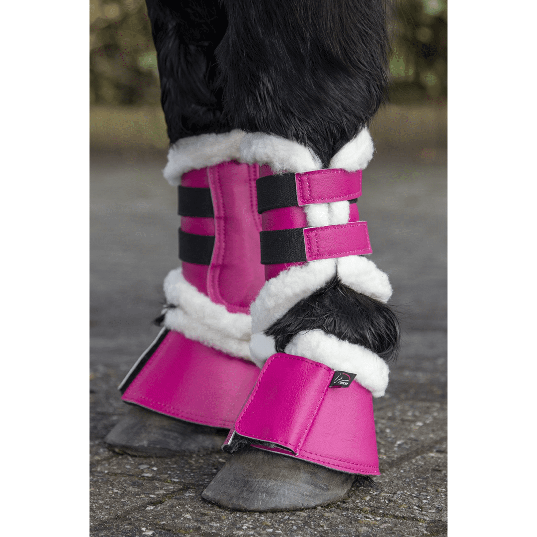 HKM Comfort Shetty Overreach Boots #colour_cranberry