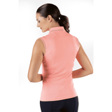 HKM Classico Sleeveless Polo Shirt #colour_neon-coral