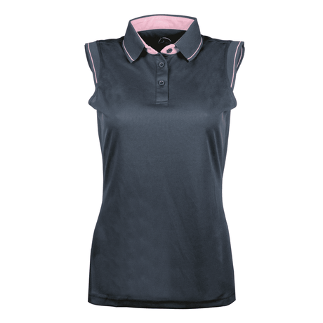 HKM Classico Sleeveless Polo Shirt #colour_deep-grey