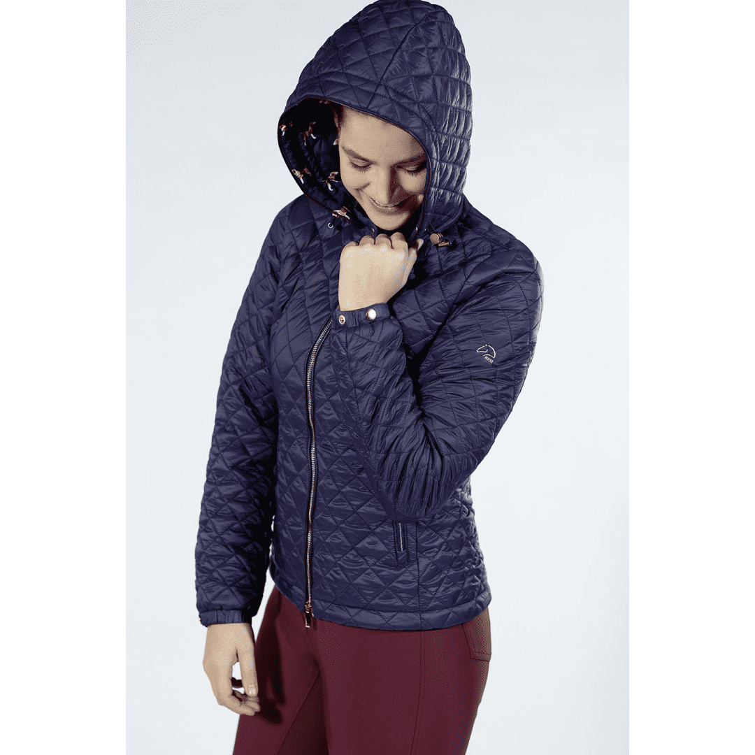 HKM Beagle Quilted Jacket #colour_deep-blue