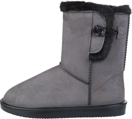 HKM Davos Button Fur All-Weather Boots #colour_grey