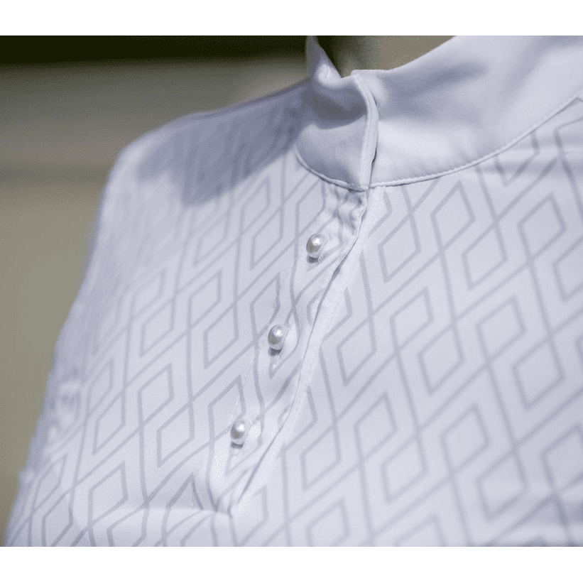 HKM Della Sera Competition CM Style Competition Shirt #colour_white-grey