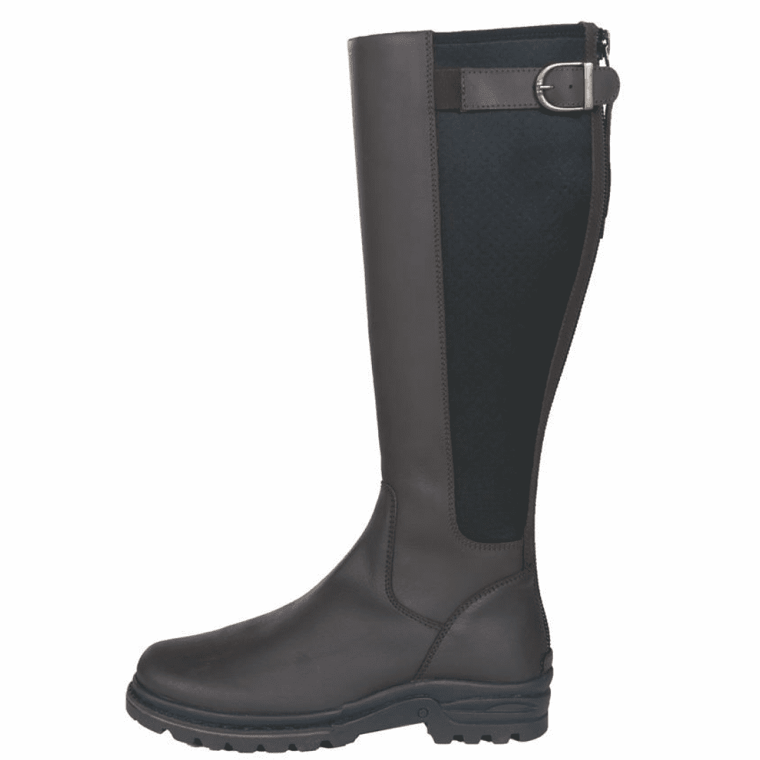 Riding best sale boots grey