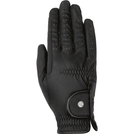 HKM Grip Style Riding Gloves #colour_black