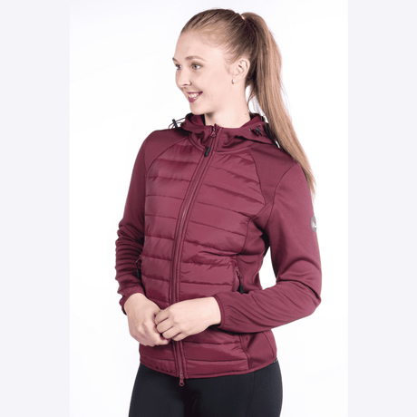 HKM Sweat Style Jacket #colour_wine-red