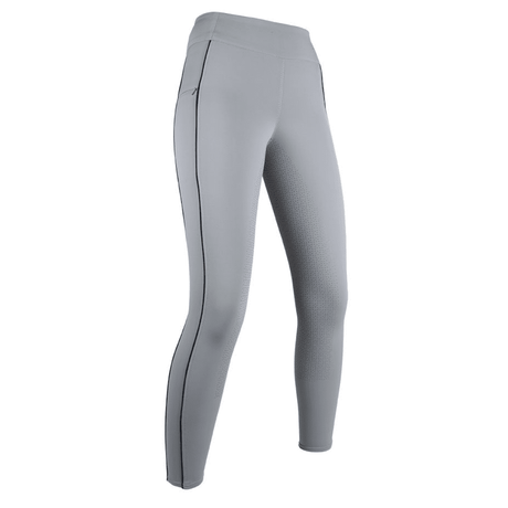 HKM Equilibrio Style Silicone Full Seat Riding Leggings #colour_light-grey