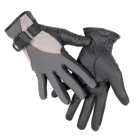HKM CM Style Topas Softshell Riding Gloves #colour_deep-grey