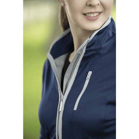 HKM Equilibrio Style Softshell Jacket #colour_deep-blue-light-grey