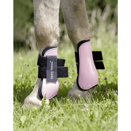 HKM Funny Horses Protection Boots #colour_pink