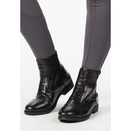 HKM Sheffield Style Synthetic Jodhpur Boots #colour_black