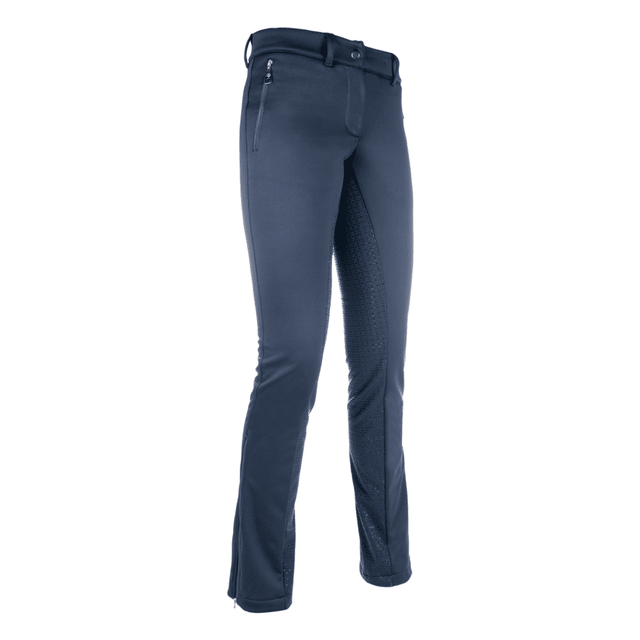 HKM Moena Softshell Plain Jodhpur Riding Breeches #colour_deep-blue