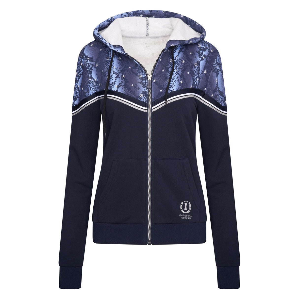 Imperial Riding Let's Go Cardigan Hoody #colour_navy