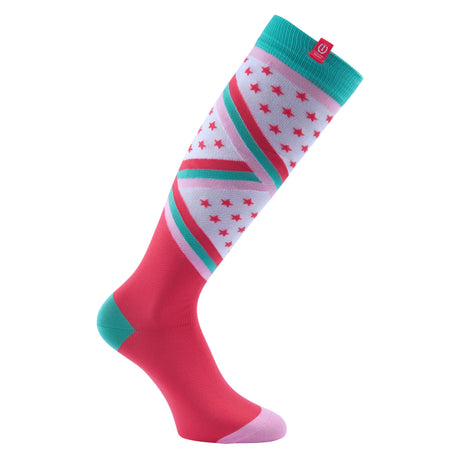 Imperial Riding Socks Stars And Stripes #colour_diva-pink
