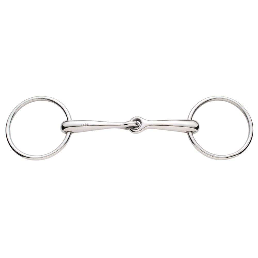 Korsteel Stainless Steel Solid Mouth Joined 16mm Loose Ring Snaffle Bit