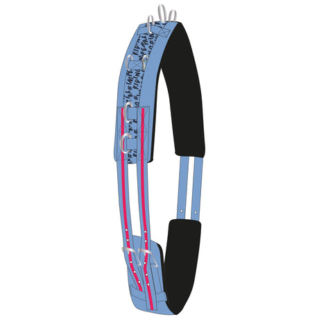Imperial Riding Expira Lunging Girth #colour_blue-breeze-diva-pink